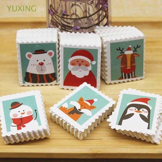 yuxing 100pcs etiqueta panadería mini tarjetas colgar animales suministros de regalo boda irritable decoración de navidad favores de navidad