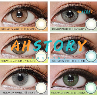 ahstory 2Pcs Fashion Big Eyes 0 Degree Coloured Cosmetic Contact Lens Cosplay Party Gift (1)