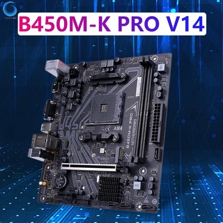 [nuevo] colorido b450m-k pro v14 placa base de doble canal ddr4 2400/2133mhz sata 6gb/s para procesadores amd am4 socket 3000 series