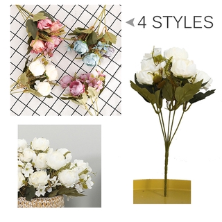 peonía de flores artificiales de seda/flor para decoración de hogar/habitación/fiesta