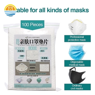 100 máscaras desechables de repuesto almohadilla de filtrado transpirable máscara junta Respiring Mat para máscara JP1