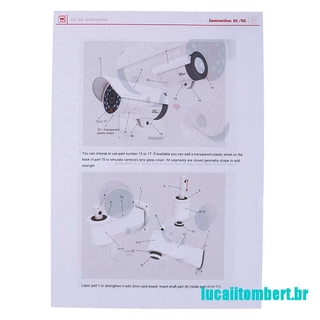 () 1:1 modelo de papel falso de seguridad maniquí cámara de vigilancia modelo de seguridad rompecabezas (5)