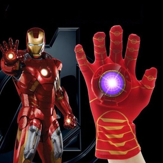 Vengadores Superhéroe Spiderman Iron Man Launcher Guantes Brillantes Juguetes Para Niños Cosplay (2)