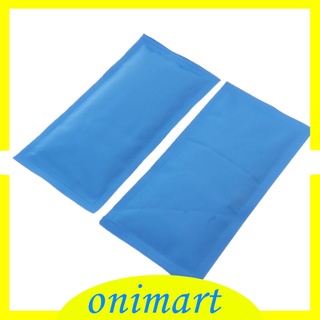 [onimart] paquete de 2 paquetes de hielo de gel reutilizables, paquete de hielo frío para lesiones, gel reutilizable frío y
