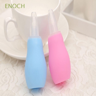 ENOCH 1 PCS Baby Nose Cleaner Vacuum Sucker Airpump Infant Runny Nose Cleaner Snot Sucker Children Nasal Aspirator Healthy Care Baby Diagnostic Tool Silicone Safety High Quality Newborn Products Nasal Vacuum Mucus Suction Aspirator Soft Tip/Multicolor