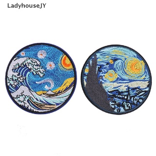 LadyhouseJY Van Gogh Parches Bordados Para Ropa Pegatina Para Camiseta En La Venta Caliente (8)