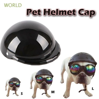 WORLD Fashion Ridding Cap Motorcycles Cat Hat Dog Helmets Stylish Outdoor Cool Safety Protection Pet Supplies