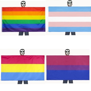 90 * 150cm arco iris bandera gay lesbiana bisexual orgullo LGBT (1)
