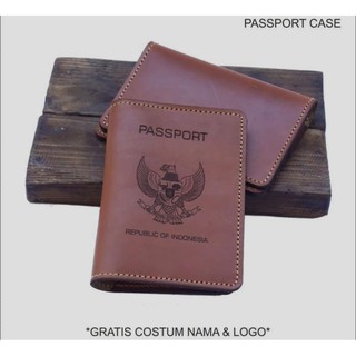 Cartera original de cuero pasaporte, cubierta del pasaporte, lugar del pasaporte de la piel