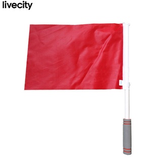 livecityylb Sponge Soccer Linesman Flag Waterproof Fabric Referee Linesman Flag Anti-slip for Football Training