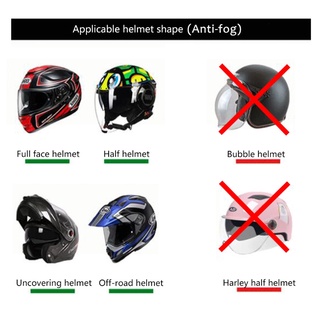 lucky transparente antiniebla parche película universal casco de motocicleta resistente a la niebla lente de pantalla (8)