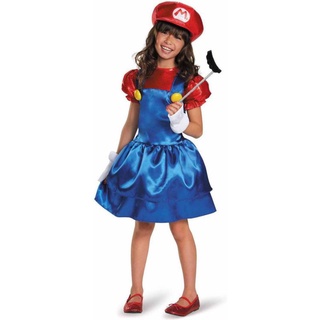 Girls Miss Mario Fancy Dress Cosplay Costumes Childs Fantasia Playset Super Mario Game Themed Halloween Carnival Party Dress-up