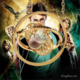 「 Time Turner Collar 」 El Collar Más Popular de Harry Potter Hermione Jane Granger Turner del Tiempo Que Gira Los Collares con Colgante de Reloj de Arena