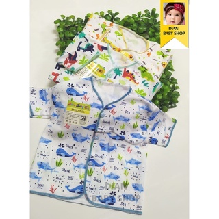 3 piezas de contenido | Airin mangas para ropa de bebé (corto_blanco)) | Lindo diseño de bebé Tops | Impresión completa | Sni | Recién nacido.