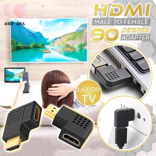 Conector De Vídeo De Ángulo Recto 90 Grados Digital AV Macho A Hembra Adaptador Convertidor Compatible Con HDMI