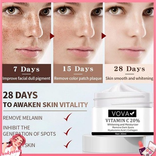 Nuevo❤ Crema Facial vitamina C 20% eliminar manchas oscuras crema Facial reparación Fade Freckls (8)