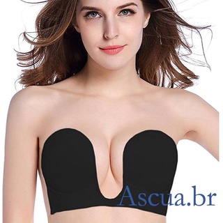 asu-brasier invisible sexy para mujer/sujetador adhesivo sin tirantes/silicona ajustable (5)