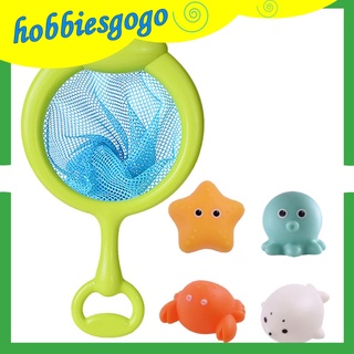 [hobbiesgogo] juguete de baño, juguetes flotantes de baño para bebé, juguetes de piscina flotante para niños pequeños juguetes de pesca conjunto, animales flotantes, pesca