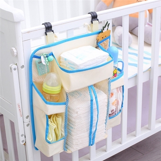 portátil cama de bebé colgante bolsa de almacenamiento impermeable juguete pañales bolsillo mesita de noche organizador infantil cuna juego de ropa de cama
