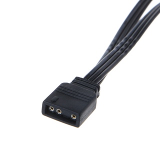 Qj ARGB Control de luz 5V 3Pin Cable de extensión adaptador de Cable de línea para AURA AS-US/MSI placa base divisor accesorios (7)