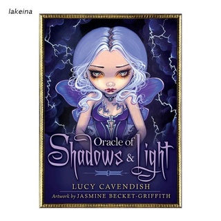 lak Oracle of Shadows and Light Full English Family Party Board Game 45 Cards Deck Tarot Divination Fate Cards