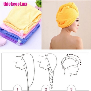 [tlmx] toalla de microfibra para el cabello, secado, baño, spa, turbante, twist dry sho