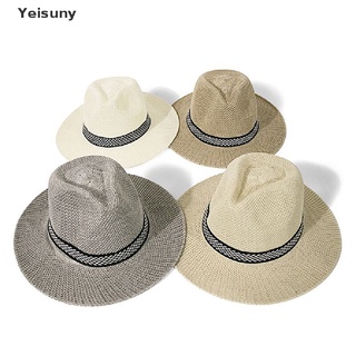 Panama [Yei] Sombrero De Paja De Ala Ancha Para Hombre , Panamá , Fedora , Verano , Playa Sol MXy