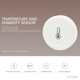 arobma tuya zigbee smart sensor de temperatura y humedad con batería zigbee smart home security arobma