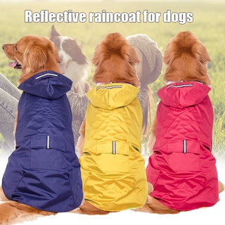 Abrigo impermeable para perros impermeable con capucha chaquetas de lluvia reflectantes ropa para mascotas