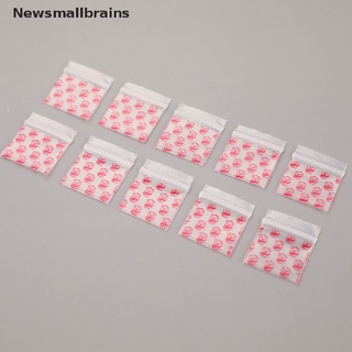 newsmallbrains 100pcs mini ziplock bolsas de plástico con cremallera bolsa de embalaje píldora bolsas nsb