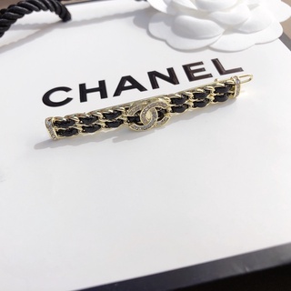 Chanel Fashion Horquilla Diamante Letra Doble C Titanio Acero Mujer Joyería (5)