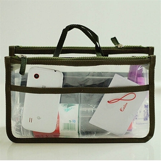 FREDERICA impermeable almacenamiento PVC bolso organizador bolsa cosmética viaje transparente Casual doble cremallera maquillaje/Multicolor (4)