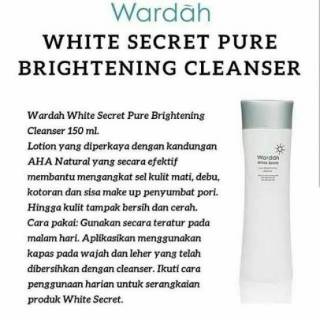 Wardah WHITE SECRET puro iluminador más claro 150ml