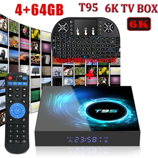 T95 Android 10.0 4GB+64GB 6K Smart TV BOX Keyboard Quad Core WIFI 3D Movies ☆shbarbieHao (2)