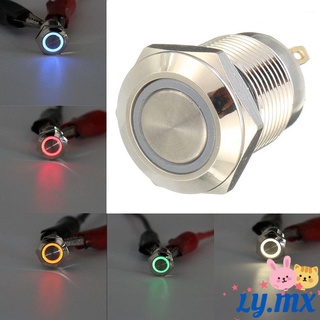 LY Universal LED en / de Brand New Coche de aluminio Empuje el interruptor de boton Durable Util Moda Hot Símbolo/Multicolor