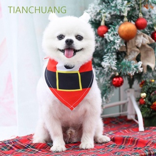 TIANCHUANG Poliéster Perro Bandana Collar Accesorios Para Perros Bufanda Mascota Disfraz De Navidad Corbatas Pañuelo Baberos Para Gatos Mascotas Suministros
