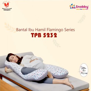 (3 kg) Snobby maternidad almohada embarazada y lactancia materna almohada impresión Ash Flamingo serie - TPB 5232