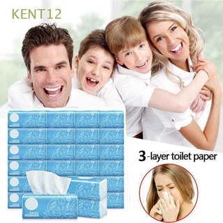 KENT12 paquete de 5 pañuelos de baño blanco papel higiénico papel higiénico baño cocina servilleta limpieza suave 3 capas suministros para el hogar/Multicolor