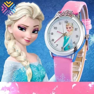 Frozen De Dibujos Animados Reloj De Cuarzo Cristal Diamante Dial Relojes De Navidad Para Niñas Niños JP6