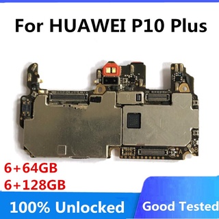 100 % Original Desbloqueado Para HUAWEI P10 PLUS Placa Base Lógica Principal Con Chips Completos 64 Gb