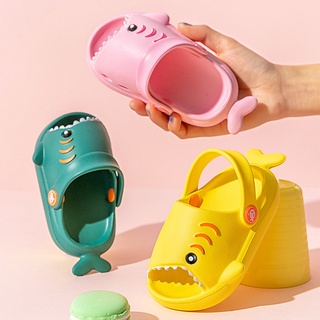 Sandalias de tiburón para niños | zapatillas de niños niño de moda niña Crocs zapatos Casual lindo antideslizante niños bebé tiburón zapatillas y zapatos