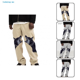 ledaing Hip-hop Estilo Pantalones Streetwear Hombres Sueltos Para Uso Diario