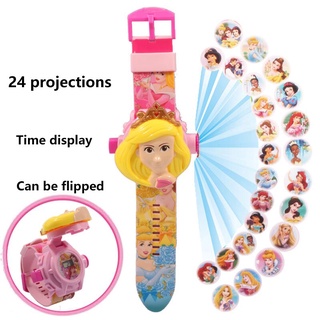 disney frozen 2 reloj 3d proyección reloj anime personaje disney mickey mouse película modelo de cumpleaños anna aisha frozen juguetes gif (9)
