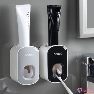 Montaje en pared automático dispensador de pasta de dientes accesorios de baño conjunto de pasta de dientes exprimidor dispensador de cepillo de dientes de baño lele