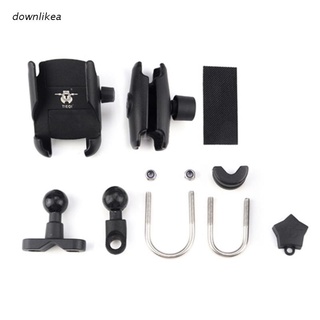 dow Strong Sturdy Universal Motorcycle Mobile Phone Holder Aluminum Riding Bracket GPS Mount Handlebar Side Mirror Stand