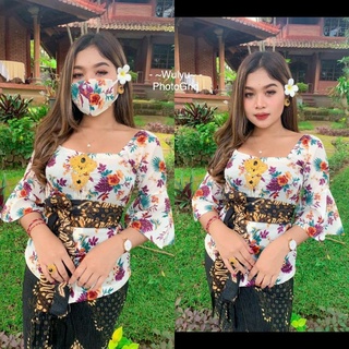 Javanese blusa convertido en son Javanese blusa | Diamante creft | Bali moda personalizada | Blusa javanese | Cabra | Escoba | Udeng | Wull
