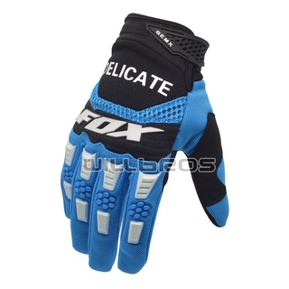 Delicado Fox Motocross motocicleta MX Pawtector guantes de ciclismo bicicleta de montaña Offroad hombres azul negro guantes