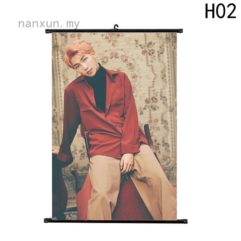 nanxun BTS suministros KPOP BTS LOVE YOURSELF colgante pintura arte pintura pared rollo póster presente (1)