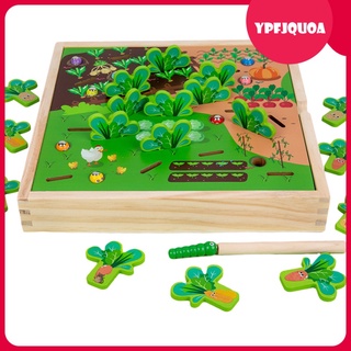 [venta caliente] de madera tirando de zanahoria juegos de juguete de preescolar temprano juguetes de desarrollo temprano juguete de zanahoria cosecha juguetes interactivos