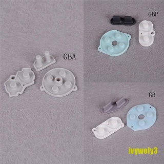 IVY 3Pcs Rubber Conductive Buttons Pad For Game Boy GB GBP GBA Start Select Keypad
